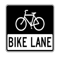 R3-17 30&quot;x24&quot; Bike Lane 