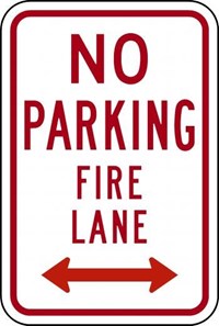 R8-31 12&quot;x18&quot; No Parking Fire Lane
