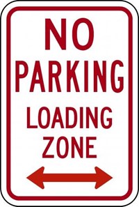     R7-6 18&quot;x24&quot; No Parking Loading Zone