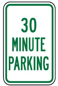 R7-113-116 12&quot;X18&quot; Time Limit Parking 