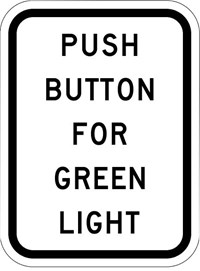          R10-3 12&quot;X18&quot; Push Button 4 Green Light 