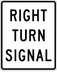 R10-10R 24&quot;X30&quot; Right Turn Signal