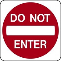 R5-1 24&quot;X24&quot; Do not Enter 
