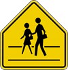 S2-1 30&quot;x30&quot; School Advance Warning with Sidewalk