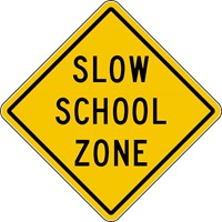 S3-5 36&quot;x36&quot; Slow School Zone 