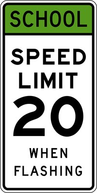 S5-1 24&quot;x48&quot; School Speed Limit 