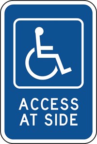 RB-6a 12&quot;X18&quot; Handicap (symbol) Access at Side