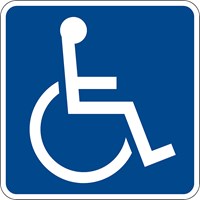 D9-6 30&quot;x30&quot; Handicapped Accessible (symbol)