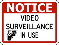 IN-25 18&quot;x12&quot; Video Surveillance In Use