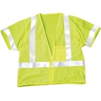   Class3 Safety Vest Lime Green/Reflective Stripes