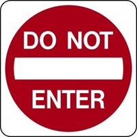 R5-1 18&quot;x18&quot; Do Not Enter