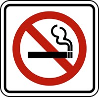 IN-21 18&quot;x18&quot; No Smoking Symbol