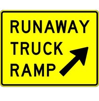 W7-4b 78&quot;x60&quot; Runaway Truck Ramp (exit) 