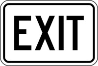 IN-17 18&quot;X12&quot; Exit
