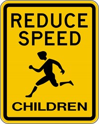  W15-13 18&quot;X24&quot; Reduce Speed Children 