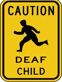   W15-8 18&quot;x24&quot;  Deaf Child 