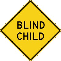  W15-19 24&quot;X24&quot; Blind Child 