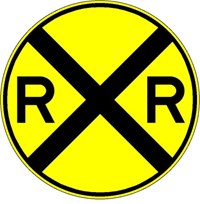  W10-1 18&quot;x18&quot;  Railroad Crossing Advance 