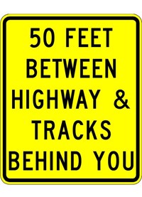 W10-11b 30&quot;x36&quot;Distance- HWY &amp; Tracks Behind You