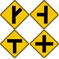  W2 Series Signs - Intersection