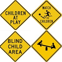 W15 Series Signs -Neighborhood &amp; Children Safety 