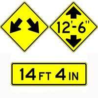 W12 Series Signs - Low Clearance