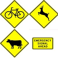 W11 Series Signs - Advance Warning / Crossing