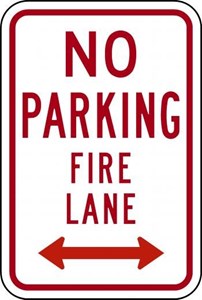 R8-31 12"x18" No Parking Fire Lane
