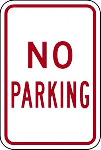  R8-3 12"x18" No Parking