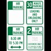  R7-108-112 18"x24"  Hour Parking with message 