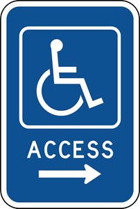 RB-6 12"X18"Handicap (symbol) Access 
