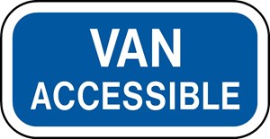     R7-8a 12"x06"  Van Accessible