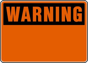 9- OSHA Warning Sign