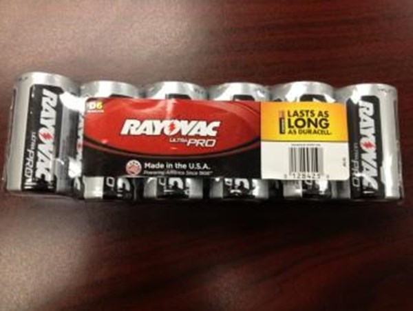 Traffic Signs & Safety - Rayovac Ultra Pro D Cell Battery - 6 Pack