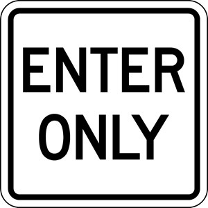 IN-12 12"x12" Enter Only