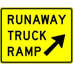 W7-4b 78"x60" Runaway Truck Ramp (exit) 