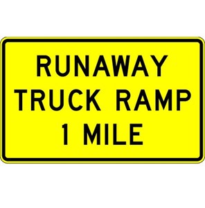 W7-4 78"x48"  Runaway Truck Ramp (advance)