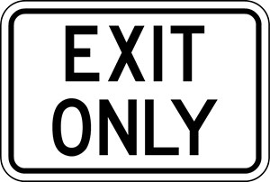 IN-18 18"X12" Exit 