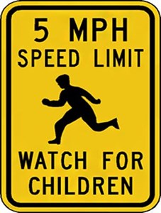   W15-6 24"x24" Watch for Children Speed Limit