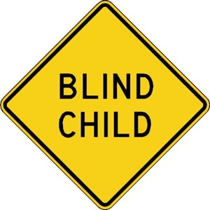  W15-19 24"X24" Blind Child 
