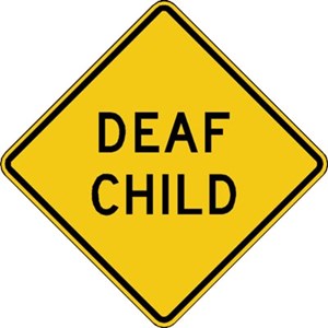  W15-17 24"X24" Deaf Child 