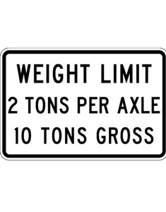 R12-4 36"X24" Weight Limit Axle / Gross