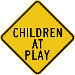 W42-3 30"X30" Children at Play