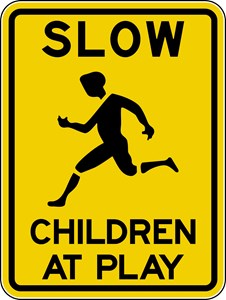 W42-1 18"x24" Children at Play 